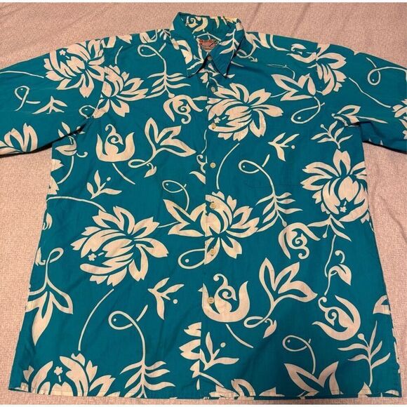 Reyn Spooner Size Large Vintage Commemorative Classics Hawaiian Shirt Men - Picture 1 of 5